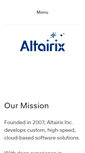 Mobile Screenshot of altairix.com