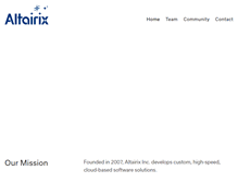 Tablet Screenshot of altairix.com